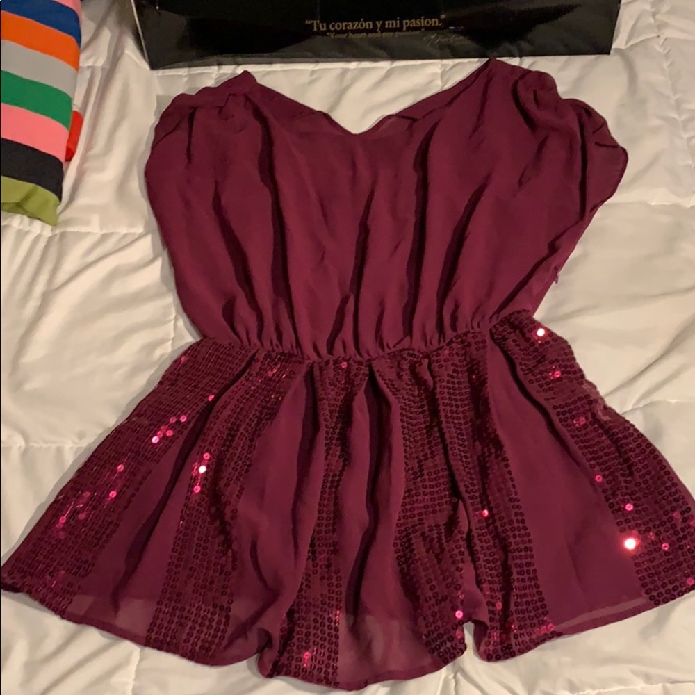 Purple shirt sleeve top